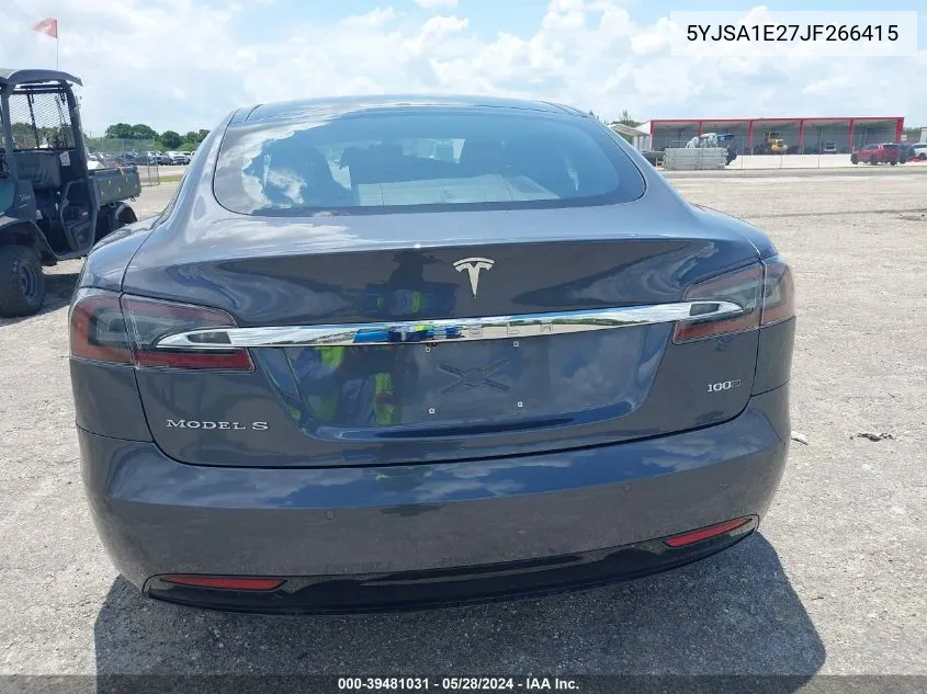 5YJSA1E27JF266415 2018 Tesla Model S 100D/75D/P100D