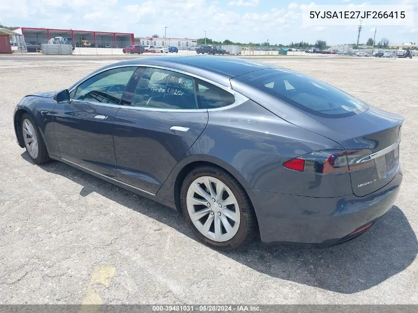 5YJSA1E27JF266415 2018 Tesla Model S 100D/75D/P100D