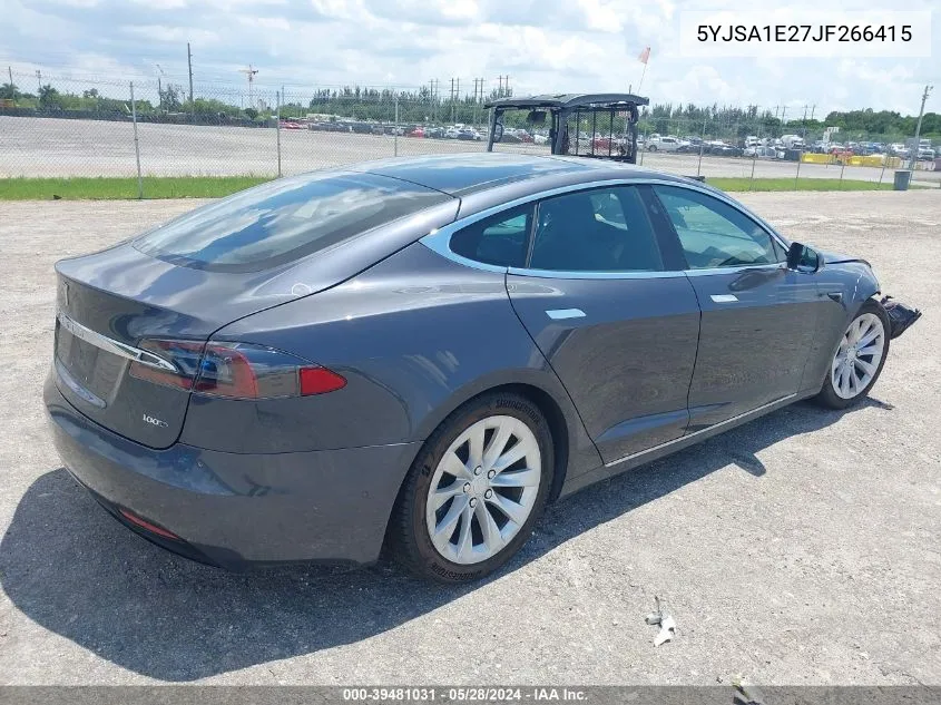 5YJSA1E27JF266415 2018 Tesla Model S 100D/75D/P100D