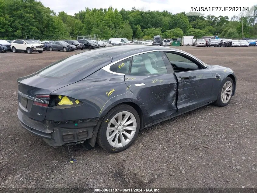 2018 Tesla Model S 100D/75D/P100D VIN: 5YJSA1E27JF282114 Lot: 39631197