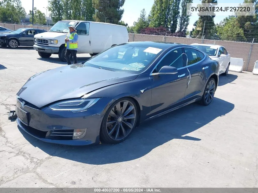 2018 Tesla Model S 100D/75D/P100D VIN: 5YJSA1E24JF297220 Lot: 40037200