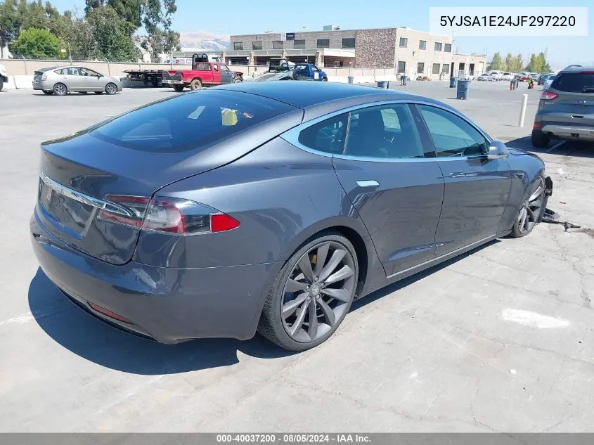 2018 Tesla Model S 100D/75D/P100D VIN: 5YJSA1E24JF297220 Lot: 40037200