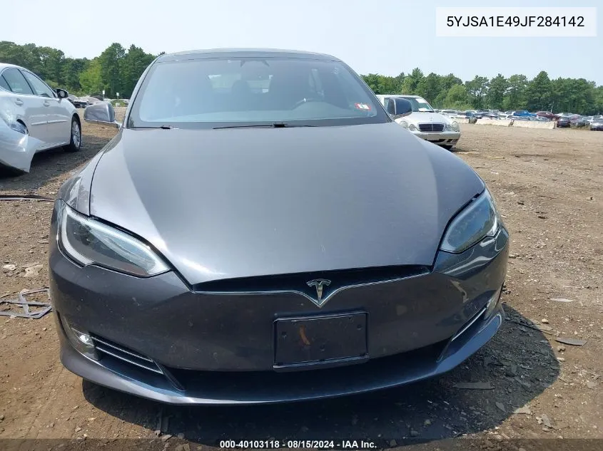 2018 Tesla Model S 100D/75D/P100D VIN: 5YJSA1E49JF284142 Lot: 40103118