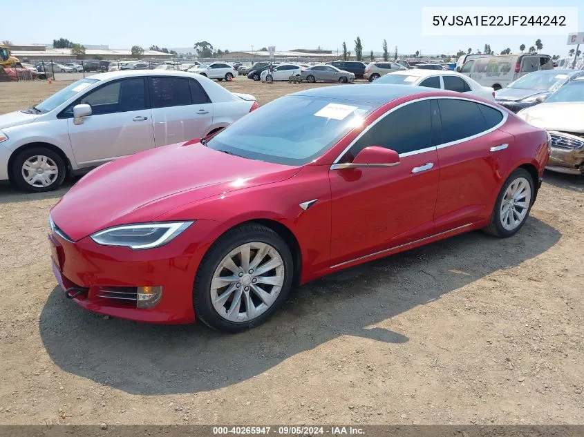 5YJSA1E22JF244242 2018 Tesla Model S 100D/75D/P100D