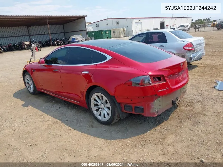 5YJSA1E22JF244242 2018 Tesla Model S 100D/75D/P100D