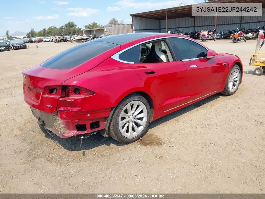 5YJSA1E22JF244242 2018 Tesla Model S 100D/75D/P100D