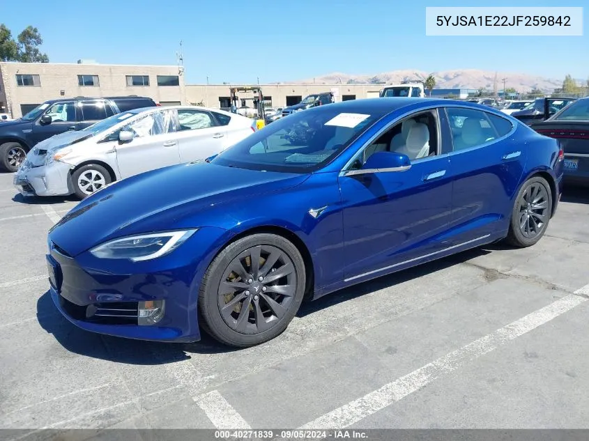 5YJSA1E22JF259842 2018 Tesla Model S 100D/75D/P100D