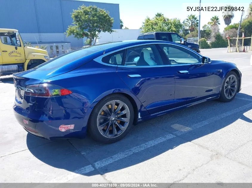 5YJSA1E22JF259842 2018 Tesla Model S 100D/75D/P100D