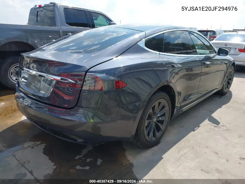 5YJSA1E20JF294976 2018 Tesla Model S 100D/75D/P100D