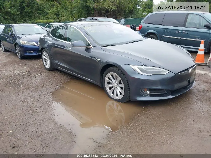 2018 Tesla Model S 100D/75D/P100D VIN: 5YJSA1E2XJF261872 Lot: 40383843