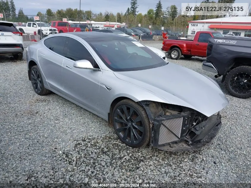 5YJSA1E22JF275135 2018 Tesla Model S 100D/75D/P100D