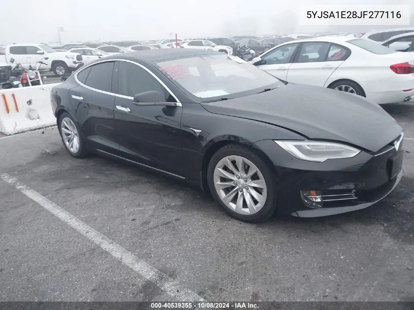 2018 Tesla Model S 100D/75D/P100D VIN: 5YJSA1E28JF277116 Lot: 40539355