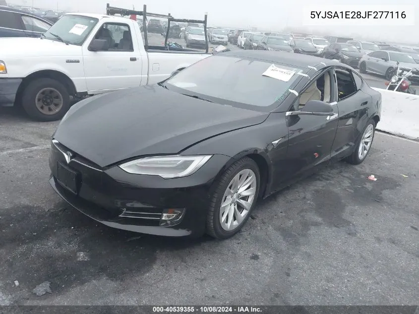 2018 Tesla Model S 100D/75D/P100D VIN: 5YJSA1E28JF277116 Lot: 40539355