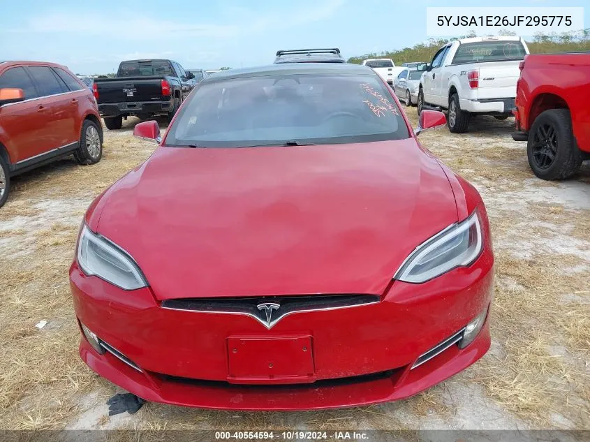 2018 Tesla Model S 100D/75D/P100D VIN: 5YJSA1E26JF295775 Lot: 40554594