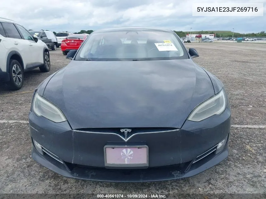 2018 Tesla Model S 100D/75D/P100D VIN: 5YJSA1E23JF269716 Lot: 40561074