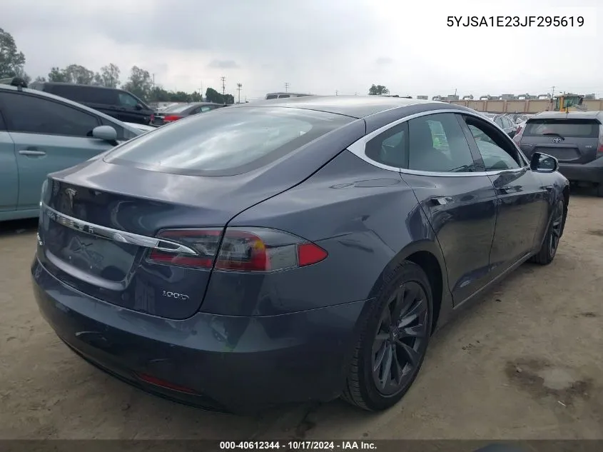 2018 Tesla Model S 100D/75D/P100D VIN: 5YJSA1E23JF295619 Lot: 40612344