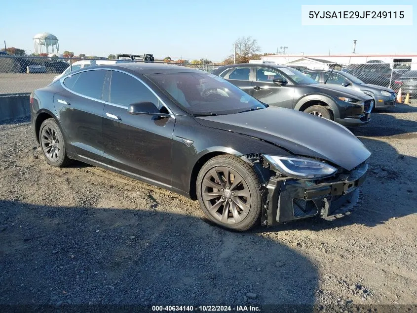 2018 Tesla Model S 100D/75D/P100D VIN: 5YJSA1E29JF249115 Lot: 40634140