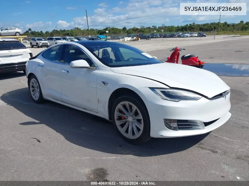 2018 Tesla Model S 100D/75D/P100D VIN: 5YJSA1E4XJF236469 Lot: 40691632