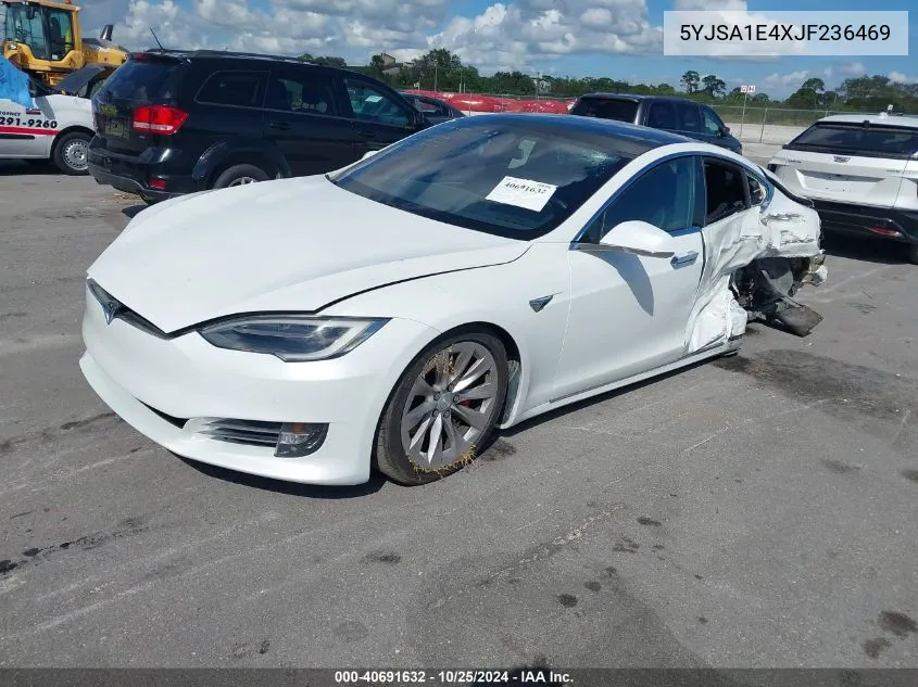 2018 Tesla Model S 100D/75D/P100D VIN: 5YJSA1E4XJF236469 Lot: 40691632