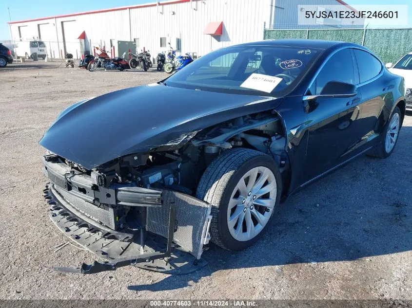 2018 Tesla Model S 100D/75D/P100D VIN: 5YJSA1E23JF246601 Lot: 40774603