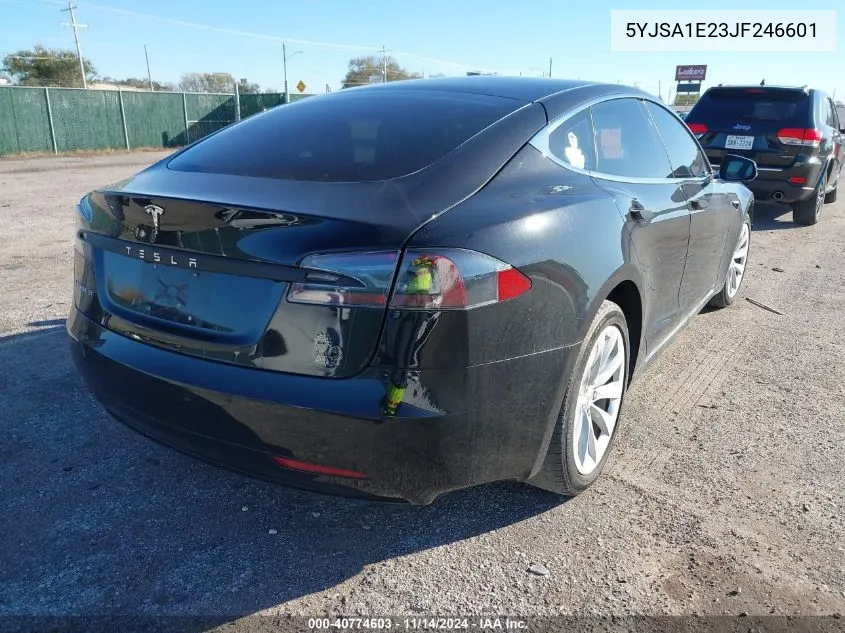 2018 Tesla Model S 100D/75D/P100D VIN: 5YJSA1E23JF246601 Lot: 40774603