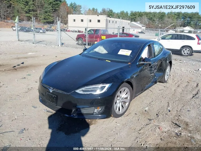 2018 Tesla Model S 100D/75D/P100D VIN: 5YJSA1E2XJF297609 Lot: 40817897