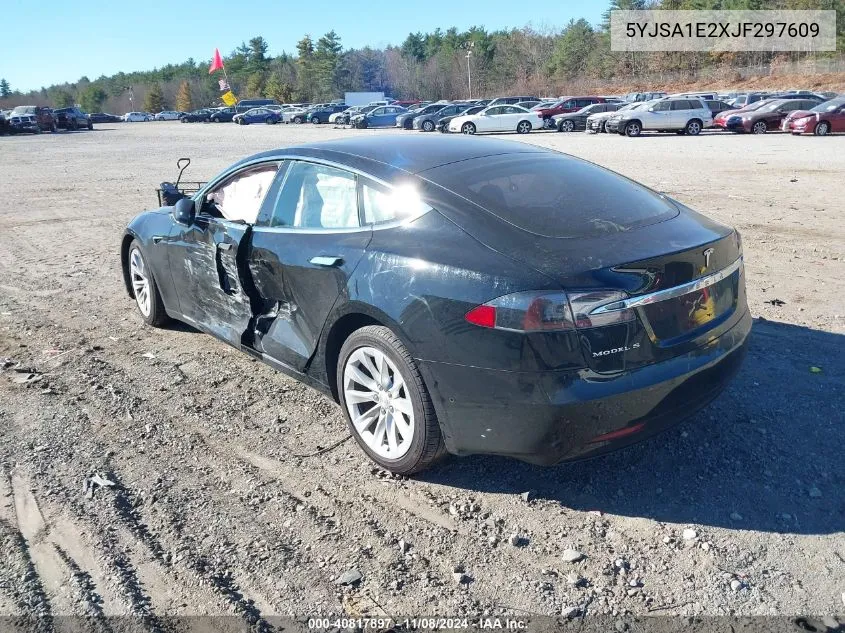 2018 Tesla Model S 100D/75D/P100D VIN: 5YJSA1E2XJF297609 Lot: 40817897