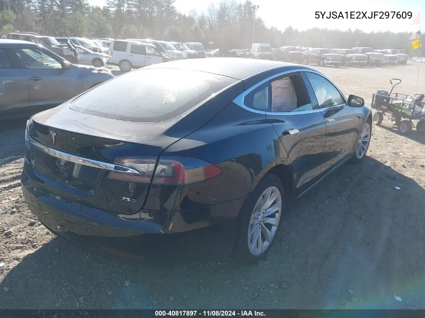 2018 Tesla Model S 100D/75D/P100D VIN: 5YJSA1E2XJF297609 Lot: 40817897