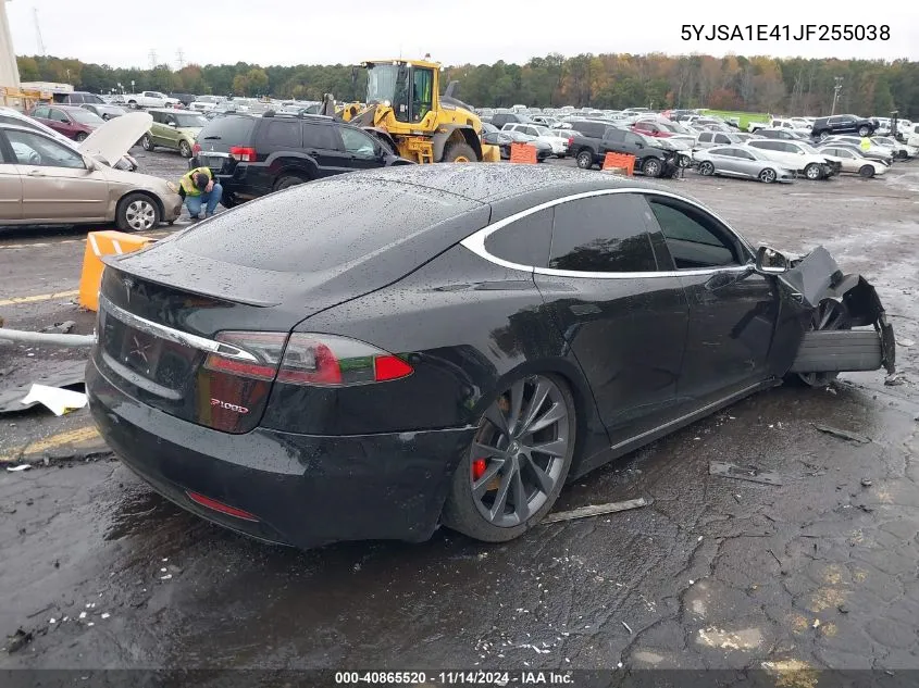 2018 Tesla Model S 100D/75D/P100D VIN: 5YJSA1E41JF255038 Lot: 40865520