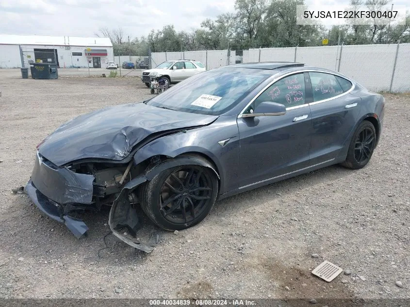 5YJSA1E22KF300407 2019 Tesla Model S 100D/75D/Long Range/Standard Range