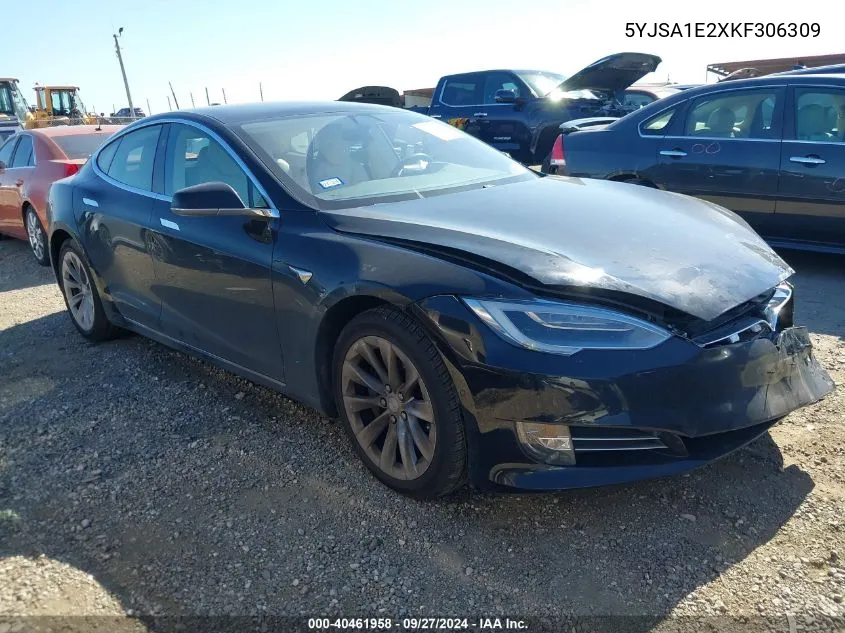 2019 Tesla Model S 100D/75D/Long Range/Standard Range VIN: 5YJSA1E2XKF306309 Lot: 40461958