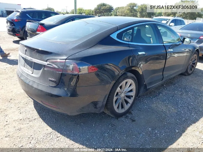 2019 Tesla Model S 100D/75D/Long Range/Standard Range VIN: 5YJSA1E2XKF306309 Lot: 40461958