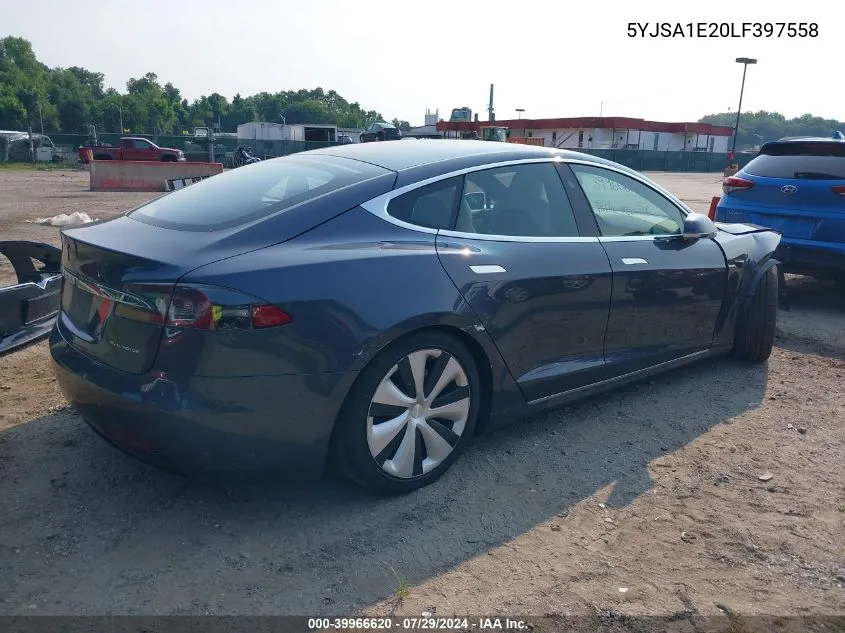 5YJSA1E20LF397558 2020 Tesla Model S