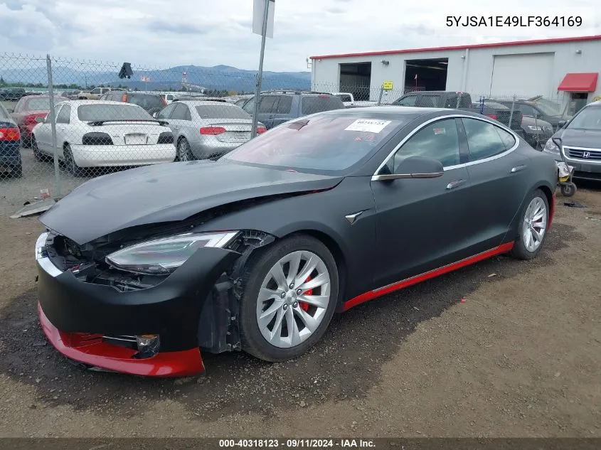 2020 Tesla Model S Performance Dual Motor All-Wheel Drive VIN: 5YJSA1E49LF364169 Lot: 40318123