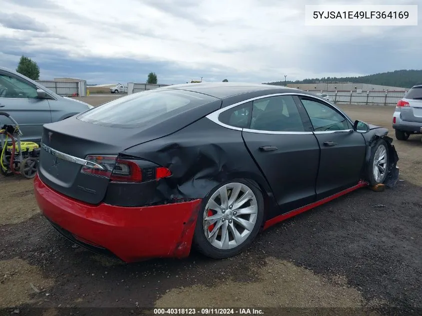 2020 Tesla Model S Performance Dual Motor All-Wheel Drive VIN: 5YJSA1E49LF364169 Lot: 40318123