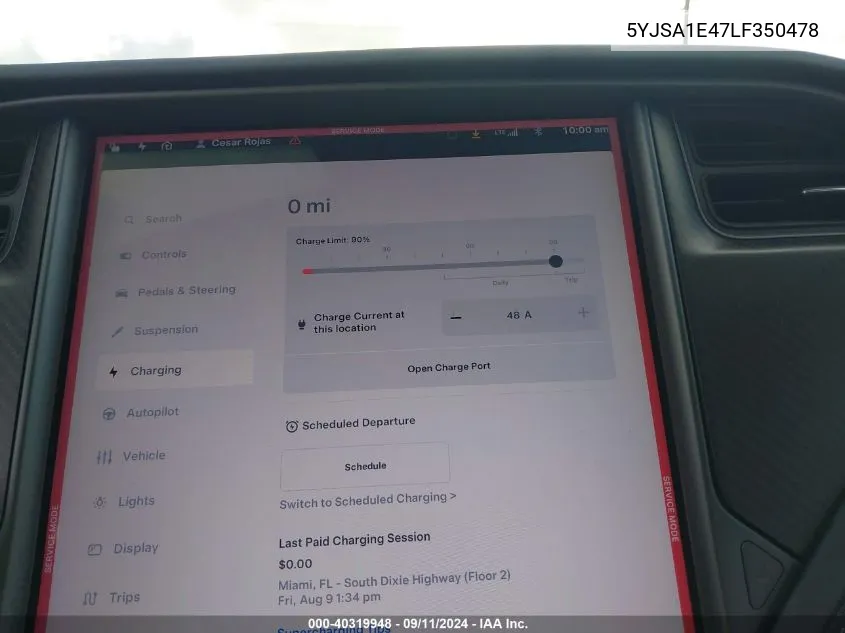 5YJSA1E47LF350478 2020 Tesla Model S