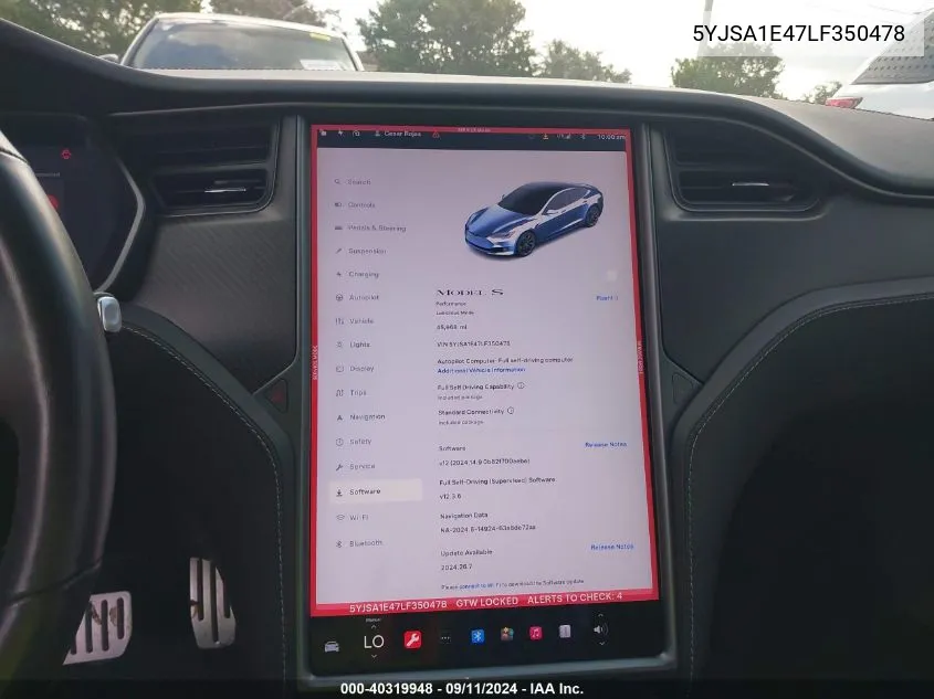 5YJSA1E47LF350478 2020 Tesla Model S