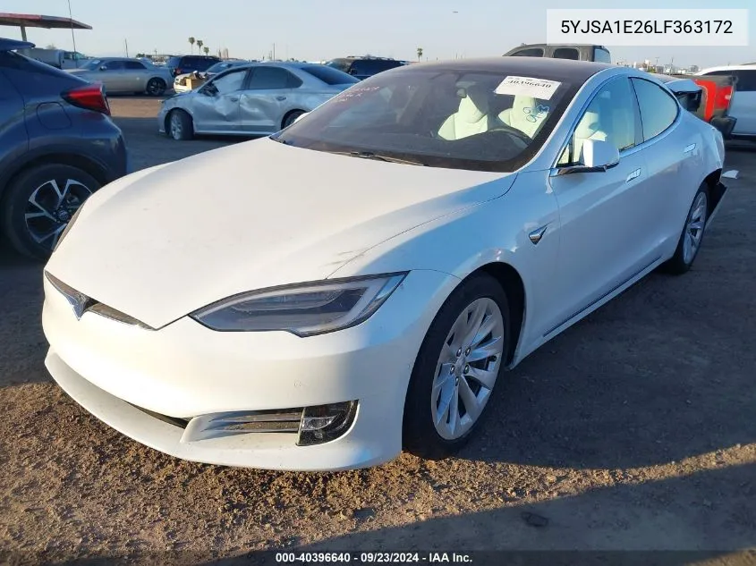 2020 Tesla Model S Long Range Dual Motor All-Wheel Drive/Long Range Plus Dual Motor All-Wheel Drive VIN: 5YJSA1E26LF363172 Lot: 40396640