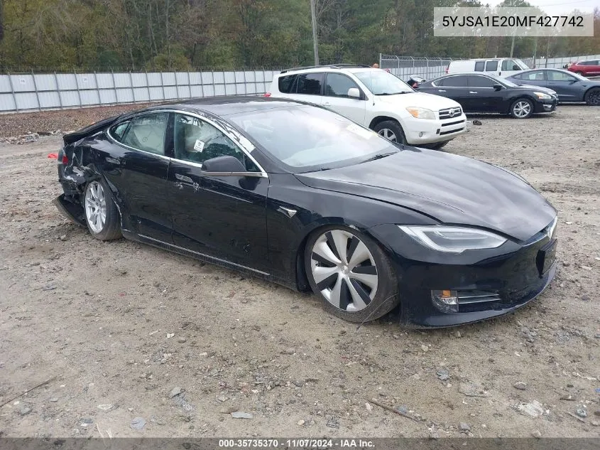 2021 Tesla Model S Long Range Dual Motor All-Wheel Drive/Long Range Plus Dual Motor All-Wheel Drive VIN: 5YJSA1E20MF427742 Lot: 35735370