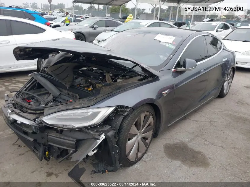 2021 Tesla Model S Long Range Dual Motor All-Wheel Drive/Long Range Plus Dual Motor All-Wheel Drive VIN: 5YJSA1E27MF426300 Lot: 39623522