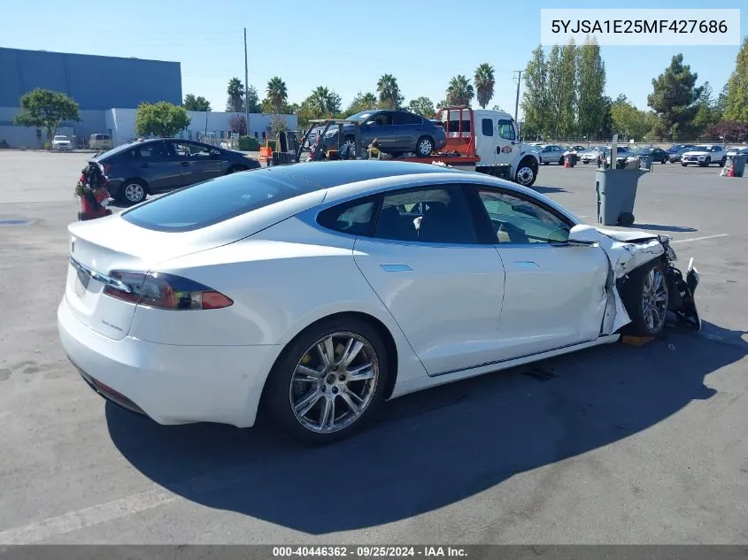 2021 Tesla Model S Long Range Dual Motor All-Wheel Drive/Long Range Plus Dual Motor All-Wheel Drive VIN: 5YJSA1E25MF427686 Lot: 40446362