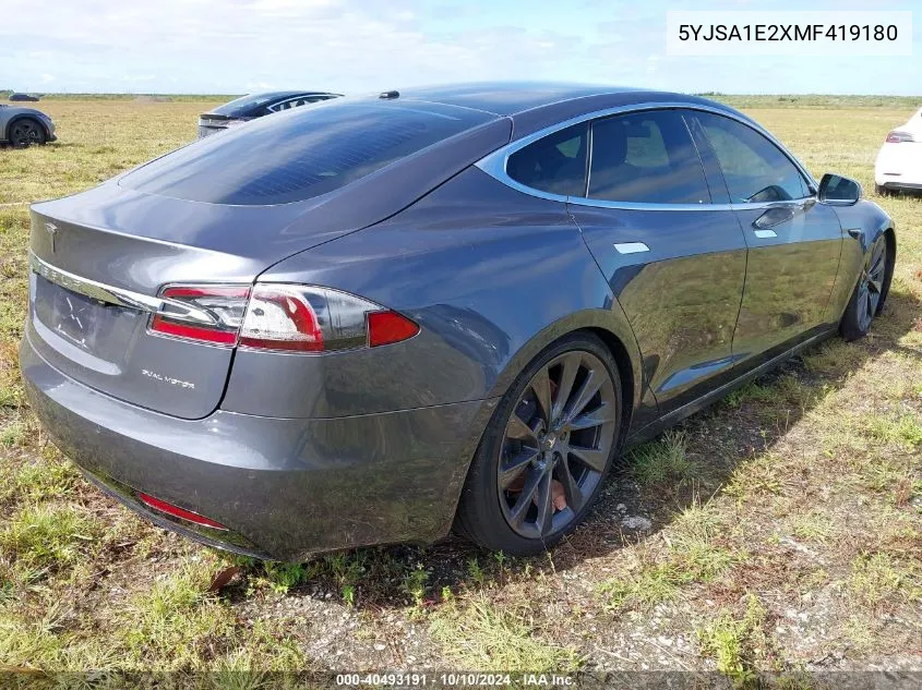 2021 Tesla Model S Long Range Dual Motor All-Wheel Drive/Long Range Plus Dual Motor All-Wheel Drive VIN: 5YJSA1E2XMF419180 Lot: 40493191