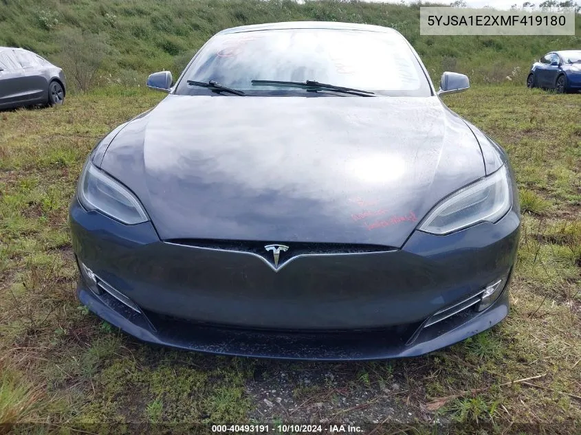 2021 Tesla Model S Long Range Dual Motor All-Wheel Drive/Long Range Plus Dual Motor All-Wheel Drive VIN: 5YJSA1E2XMF419180 Lot: 40493191