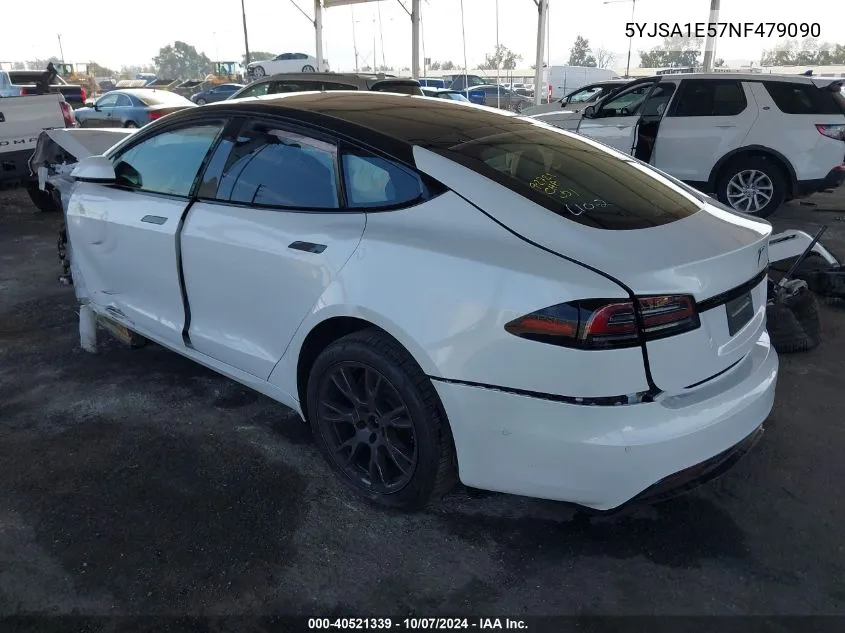 2022 Tesla Model S VIN: 5YJSA1E57NF479090 Lot: 40521339