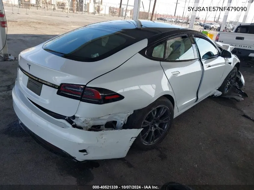 2022 Tesla Model S VIN: 5YJSA1E57NF479090 Lot: 40521339