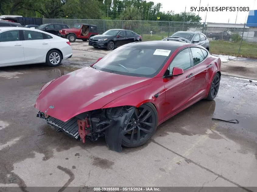 2023 Tesla Model S Dual Motor All-Wheel Drive/Standard Range VIN: 5YJSA1E54PF531083 Lot: 39395888