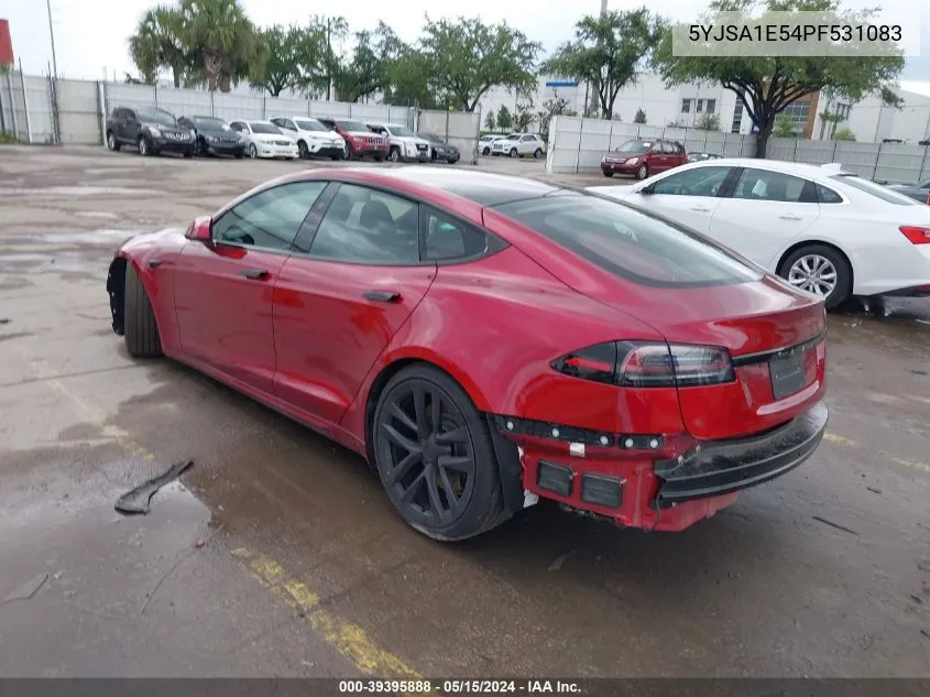 2023 Tesla Model S Dual Motor All-Wheel Drive/Standard Range VIN: 5YJSA1E54PF531083 Lot: 39395888