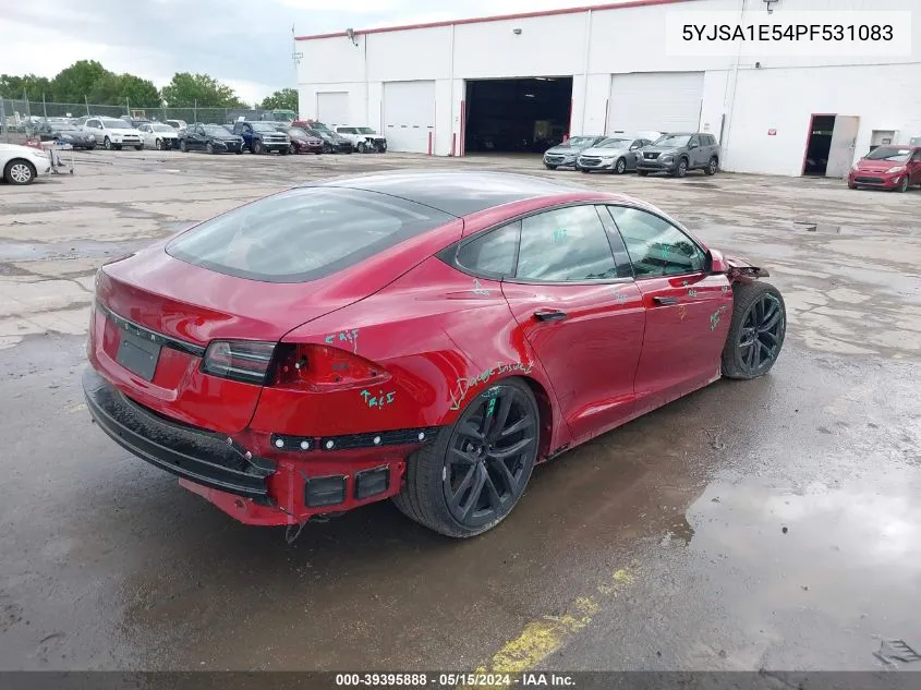 2023 Tesla Model S Dual Motor All-Wheel Drive/Standard Range VIN: 5YJSA1E54PF531083 Lot: 39395888