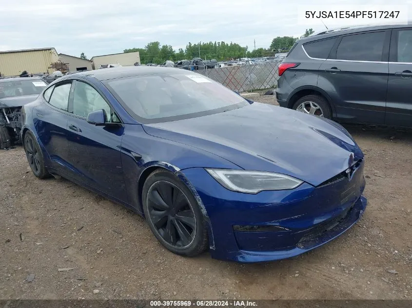 2023 Tesla Model S Dual Motor All-Wheel Drive/Standard Range VIN: 5YJSA1E54PF517247 Lot: 39755969