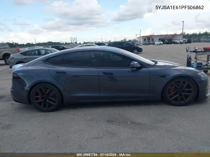 2023 Tesla Model S Plaid Tri Motor All-Wheel Drive VIN: 5YJSA1E61PF506862 Lot: 39897754